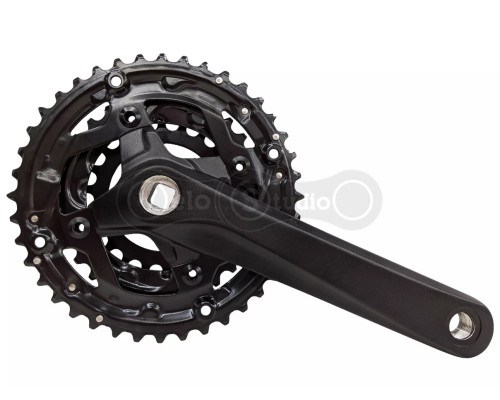 Шатуны PROWHEEL SUOLO-901 (9S) 170 мм, 22/30/40T чёрные