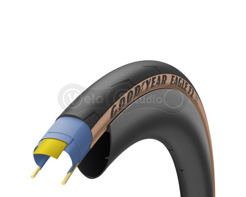 Покрышка 700x25 (25-622) GoodYear EAGLE F1 Tube Type, Blk/Tan