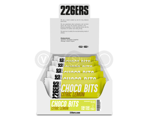 Батончик 226ERS Endurance Fuel Choco bits Energy лимон 24шт/упаковка 1440г