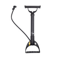 Насос напольный ручной Green Cycle GPF-104 компактный, под два типа клапана AV+FV пластиковый, чёрный