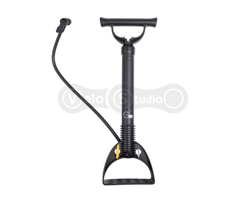 Насос напольный ручной Green Cycle GPF-104 компактный, под два типа клапана AV+FV пластиковый, чёрный