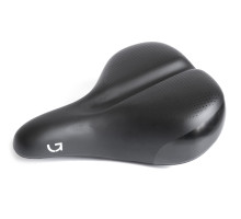 Седло Green Cycle Comfort 272 х 227 мм, стальные рейлы, черное