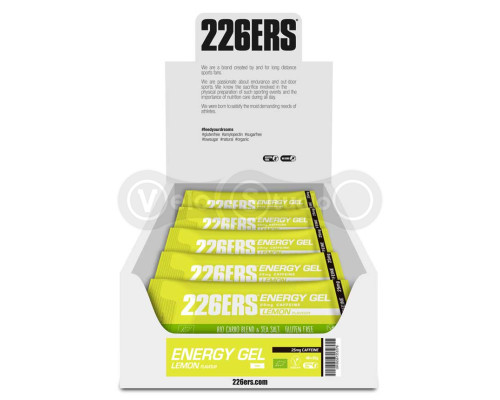 Гель 226ERS Energy 25мг кофеїну лимон 25г стик 40шт/упаковка 1000г