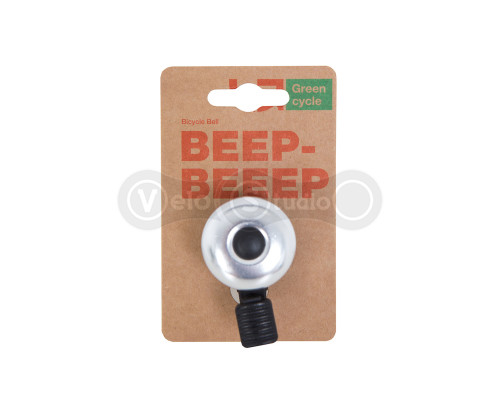 Звонок Green Cycle GBL-02A серебристый 35мм