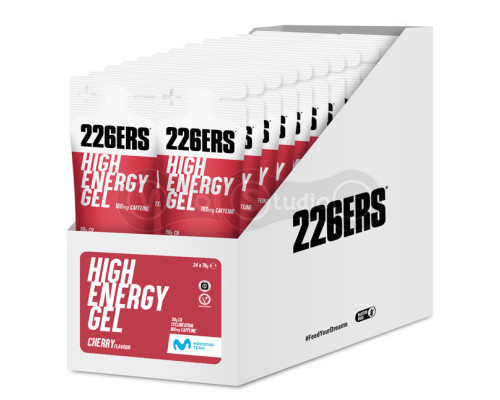 Гель 226ERS High Energy 50г углеводов 160мг кофеина вишня 76г 24шт/упаковка 1824г