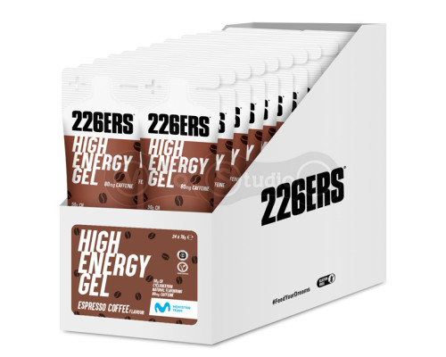 Гель 226ERS High Energy 50г углеводов 80г кофеина эспрессо кофе 76г 24шт/упаковка 1824г