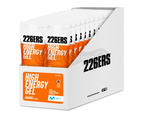 Гель 226ERS High Energy 50г вуглеводів BCAA апельсин 76г 24шт/упаковка 1824г