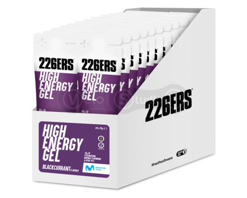 Гель 226ERS High Energy 50г углеводов BCAA черная смородина 76г 24шт/упаковка 1824г