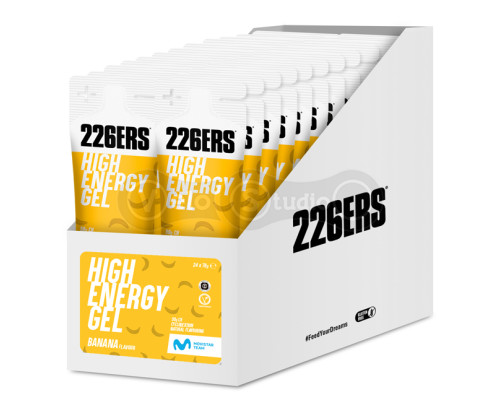 Гель 226ERS High Energy 50г вуглеводів банан 76г 24шт/упаковка 1824г