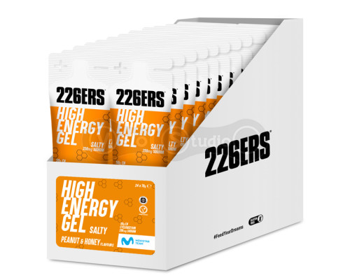 Гель 226ERS High Energy 50г вуглеводів солоний арахіс/мед 76г 24шт/упаковка 1824г
