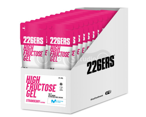 Гель 226ERS High Fructose 55г вуглеводів Полуниця 80г 24шт/упаковка 1920г