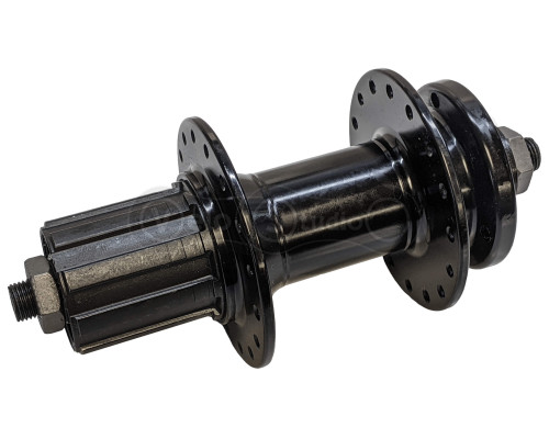 Втулка задняя Quando KT- CU8R 135x10 QR, 36H, 11S, 6 болтов, черная