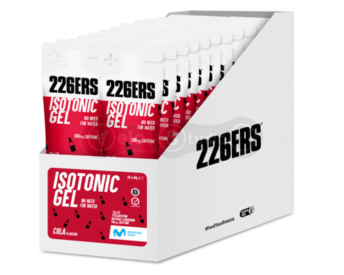 Гель 226ERS Isotonic Energy 22г вуглеводів 100мг кофеїну колу 68г 24шт/упаковка 1632г