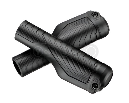 Грипсы VP VPG-ER07, анатомические 138 мм, с одним замком, черные