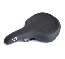 Седло Green Cycle Comfort Foam 260 х 190 мм, стальные рейлы, черное