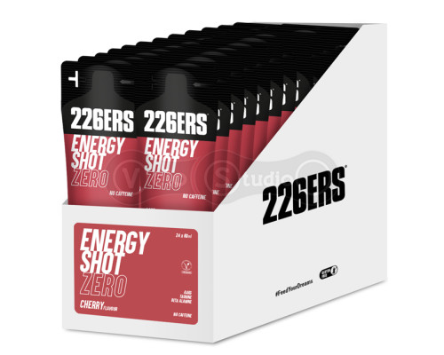Гель 226ERS Energy Shot ZERO без кофеїну вишня 60г 24шт/упаковка 1440г