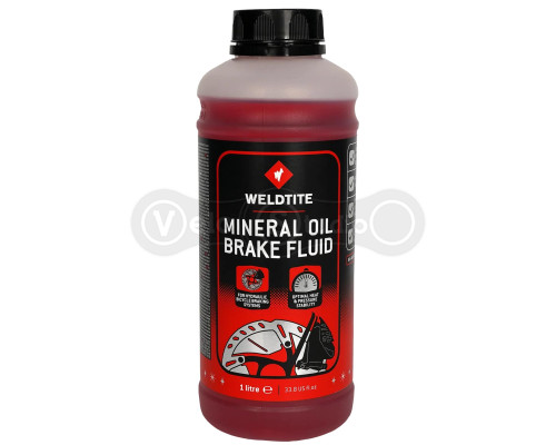 Мінеральна олія Weldtite 03139 X MINERAL OIL BRAKE FLUID, для гальмівних систем 1літр