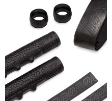 Обмотка керма ERE TENACI GRAVEL BAR COVER, 2,5 мм, EVA/TPU + грипси 320 мм, чорна
