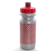 Фляга 0,6 Green Cycle DOT з великим соском, silver nipple/ pink cap/ Silver bottle