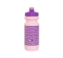 Фляга 0,6 Green Cycle STRIPES з великим соском, pink nipple/ purple cap/ pink bottle