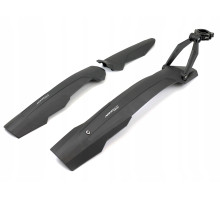 Комплект крыльев 27,5"-29" SIMPLA ADHD SDL, SPEEDclamp, черные с белыми вставками