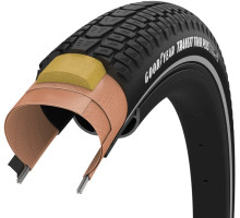 Покришка 700x40 (40-622) GoodYear Transit Tour Plus S5: Protection, Wire, Black + reflective strips, 60tpi