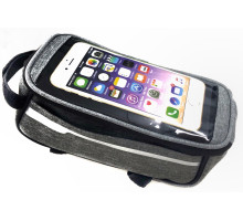 Велосумка для телефону Green Cycle Clarity, 21х9х10см, чорна