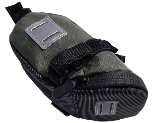 Сумка підсідельна Green Cycle Nero, 17х10, 7х8 см, оливкова