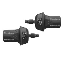 Ручки переключения SUN RACE M21 (чёрные с серым) R7/L3, индексные