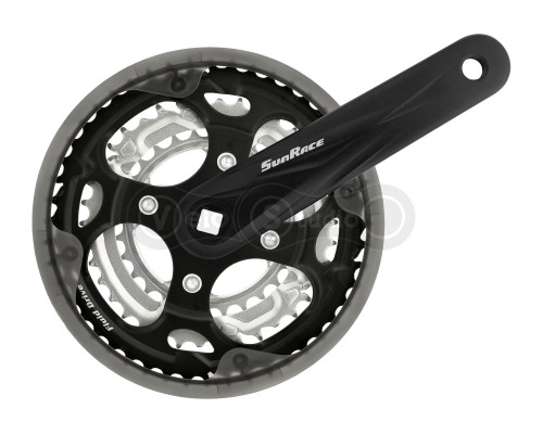 Шатуны SUN RACE FCM300 28/38/48T CG, под квадрат, 175 мм