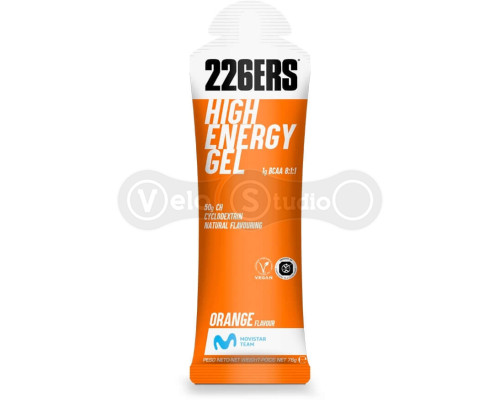 Гель енергетичний 226ERS High Energy 50 г вуглеводів + BCAA апельсин