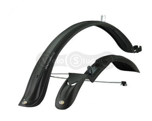 Комплект крыльев 24"-28" SIMPLA Raptor SDS + stay, с металлическими дугами, черные