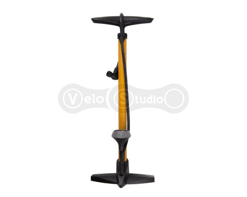 Підлоговий насос Green Cycle GPF-355P сталевий з манометром, presta+schrader, 160psi