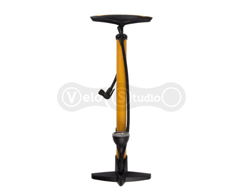 Насос напольный Green Cycle GPF-333P стальной с манометром, увеличенный объем, presta+schrader