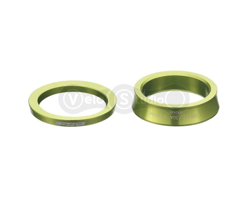 Адаптер FSA EL214 BB386/30A для встановлення шатунів BB386 у рами BB30 та PF30, зелений