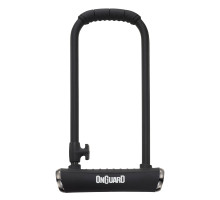Замок U-образный Onguard Pitbull LS размер скобы 115 x 292мм, толщина 14мм. 4 ключа + 1 с подсветкой, черный