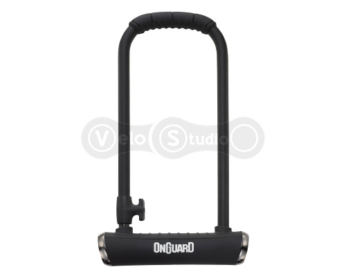 Замок U-образный Onguard Pitbull LS размер скобы 115 x 292мм, толщина 14мм. 4 ключа + 1 с подсветкой, черный