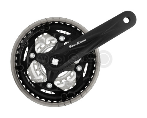 Шатуны SUN RACE FCM600 22/32/42T CG, под квадрат, 170 мм