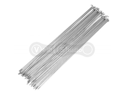 Спиці Rodi 14G/2 мм, 290 мм, нержавіюча сталь, срібляста, 32 шт.