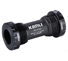 Каретка Kenli KL-110A, зовнішні чашки, з пильниками, вал 24 мм, 68/73 мм, чорна