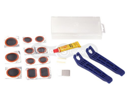 Набор для заклейки камеры Kenli KL-7021, в боксе, лотки 11 шт., наждак, клей, 2 лопатки