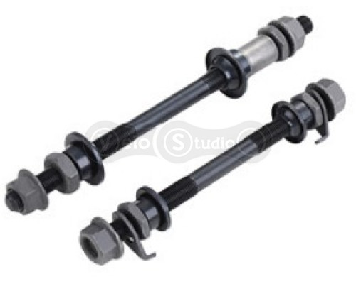 Комплект осей Kenli KL-901, під гайки, перед+зад, 150/190 мм, з конусами/гайками