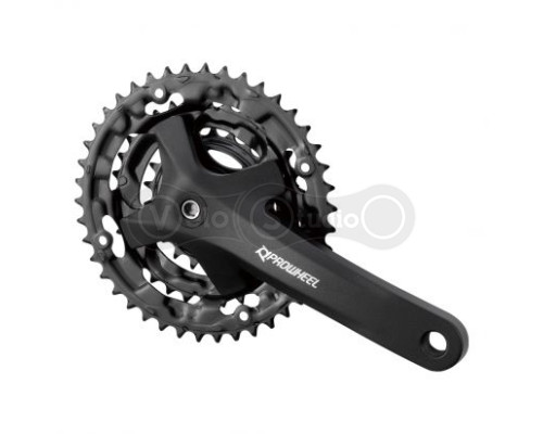 Шатуни PROWHEEL MPE-301 під квадрат, 170мм, 22-32-42Т, із захистом, чорні
