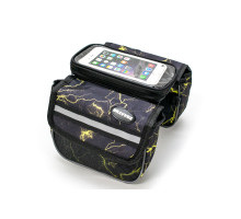 Велосумка на раму, с отделением под смартфон BRAVVOS QL-012