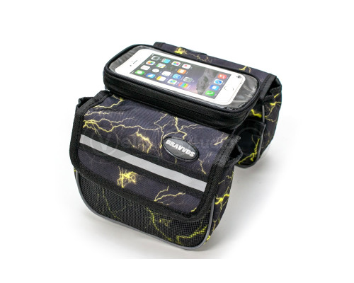 Велосумка на раму з відділенням під смартфон BRAVVOS QL-012