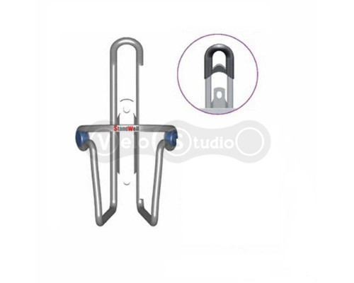 Флягодержатель VK BA002P с пластиком серый