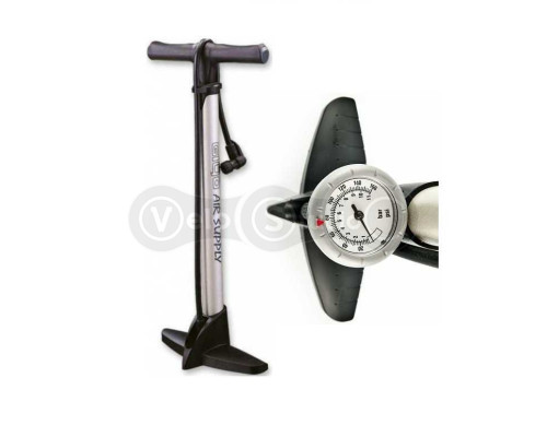 Підлоговий насос Giyo GF-35P сталевий з манометром