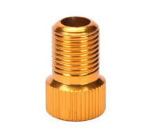 Перехідник Presta Schrader алюмінієвий жовтий