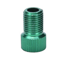 Перехідник Presta Schrader алюмінієвий зелений