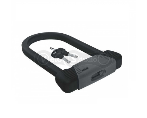 Замок KLS Block скоба U-Lock серый